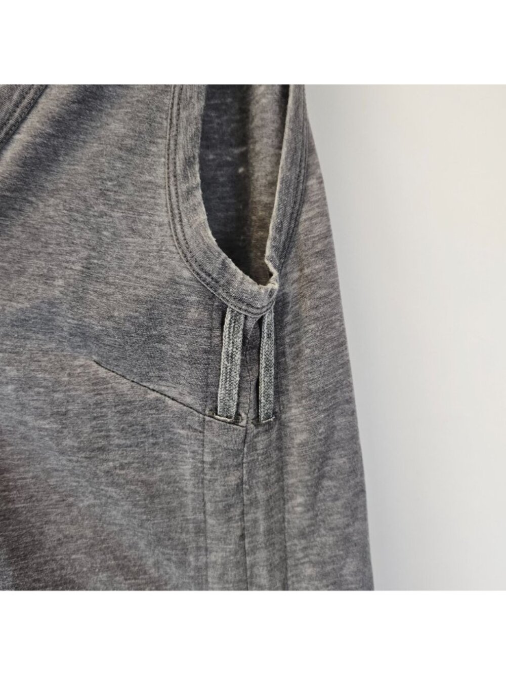 AllSaints Molly Devo Tank Womens S Gray Side Tie Sleeveless Top Athleisure - Picture 10 of 11